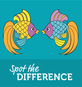 Spot the difference fish picture